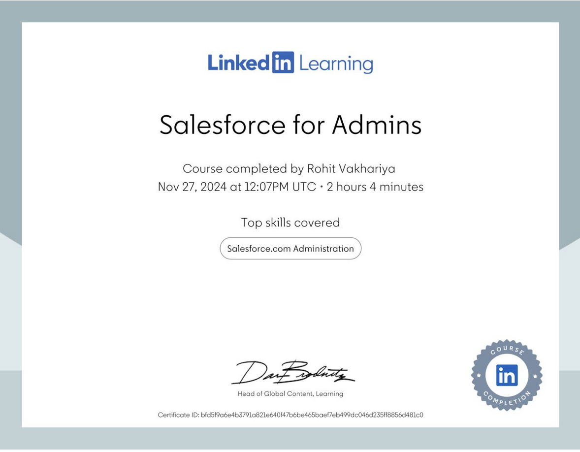 Salesforce for Admins
